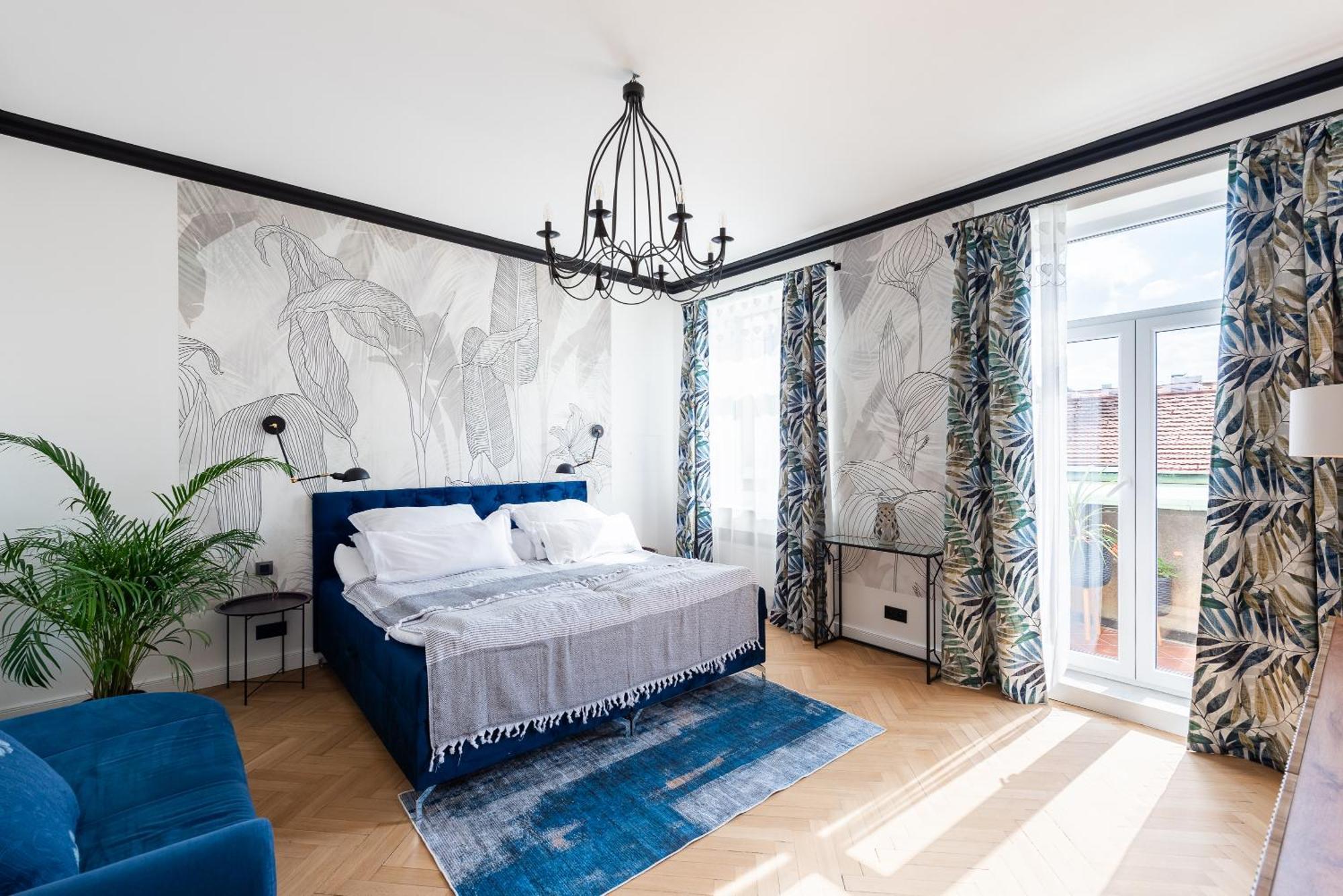 Luxury Apartment With A Balcony And A Terrace Prague Ngoại thất bức ảnh